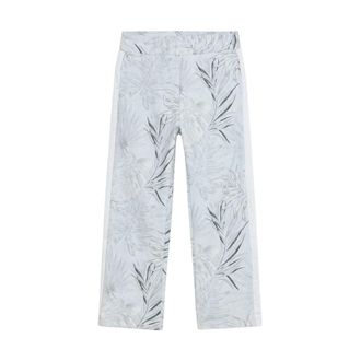 Roberto Cavalli Floral Print Trousers - male - Roberto Cavalli - Sweatpants - Gray - 6 Y - Kids