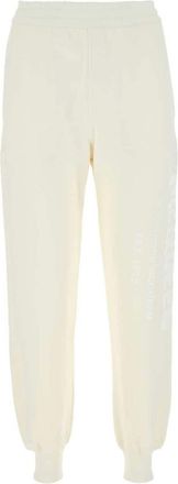 Alexander McQueen cotton track pants - women - Cotton/Cotton - 42 - White