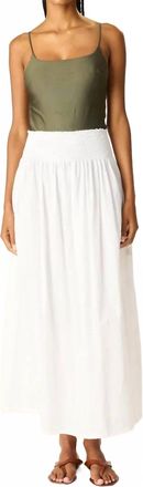 Natalie Martin Bella Maxi Skirt In Flat White