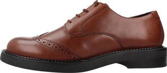 Geox Serilda Veterschoenen - Heren - Veterschoenen - Bruin - 38 EU - Leer - Schoenen