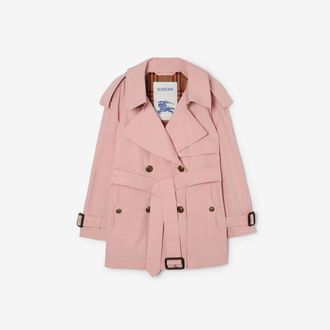 Burberry Short Lightweight Cotton Fitzrovia Trench Coat