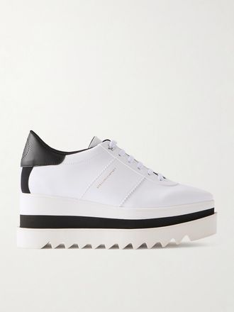 Stella McCartney Brogue Vegan Sneak-elyse - Bianco