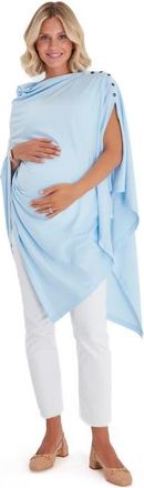 Accouchée Four in One Multipurpose Supreme Cotton Cape in Baby Blue at Nordstrom, Size One Size Eu