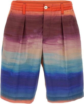 Marni Cotton Poplin Shorts - Heren - Korte Broeken - Veelkleurig - L - Katoen - Korte Broeken