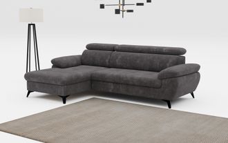 Cotta Ecksofa »Hudson L-Form« mit Kopfteilverstellung, wahlweise mit Bettfunktion & Bettkasten