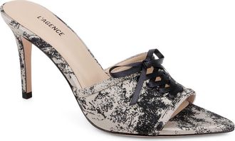 L'agence Thames Mule in Natural/black at Nordstrom, Size 6.5