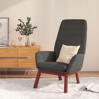 vidaXL Sill&oacute;n De Relax De Tela Gris Oscuro Vidaxl