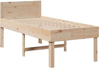 vidaXL Estructura de cama sin colchón madera maciza de pino 90x190 cm vidaXL