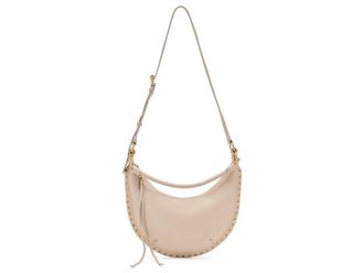 Rebecca Minkoff Darren Sm Crescent Xbody Cross Body Womens Handbags Stone, Leather/Polyester