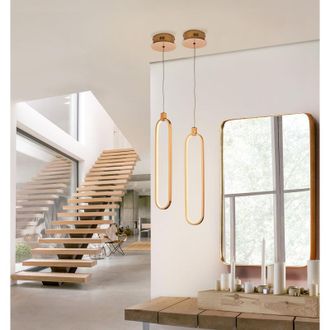 Schuller Lampara 1L led colette oro rosa