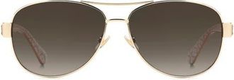 Kate Spade New York dalia 58mm gradient pilot sunglasses in Gold Beige at Nordstrom