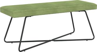 vidaXL Banco Verde Claro 110 X 40 X 45 Cm Terciopelo Vidaxl