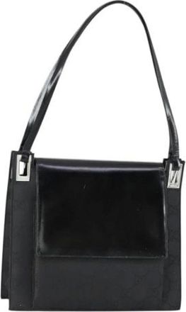 Gucci Pre-owned Shoulder Bags, female, Black, Size: ONE SIZE Pre-owned Vintage Nylon Shoulder Bag