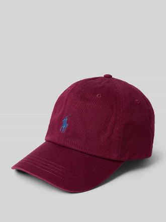 Polo Ralph Lauren Cap mit Label-Stitching in Bordeaux, Gr&ouml;&szlig;e 1