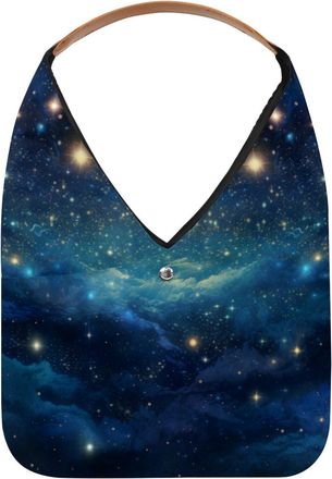 Generic Starry Sky Star Reusable Lightweight Grocery Bags - Foldable Into Compact Pouch, Washable & Sturdy, Multipurpose for Shopping and Travel