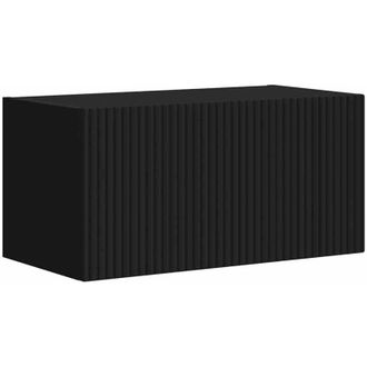 vidaXL TV Wall Cabinet Black 60 x 31 x 29.5 cm Engineered Wood vidaXL