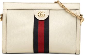 Gucci Pre-owned Gucci Small Calfskin Web Ophidia Chain Crossbody Ladies HN0J9YBT9QTIS7LV