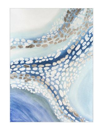 Empire Art Direct Teeming Ii Washable Abstract Blue Art Area Rug