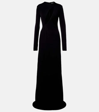 Tom Ford Cutout cr&ecirc;pe jersey gown