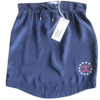 Zoe Karssen Nation of Lovers Blue Mini Skirt Size S