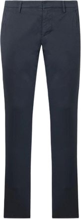 Dondup Black Gaubert Regular Fit Stretch Cotton Trousers