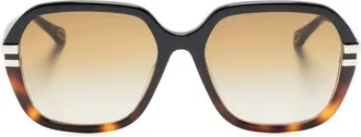 Chlo&eacute; West tortoiseshell square-frame sunglasses - women - Acetate - 57 - Brown