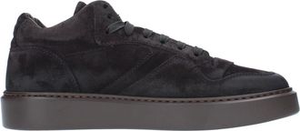 Doucal's Mid Sneakers - Heren - Sneakers - Grijs - 45 EU - Leer - Schoenen
