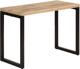 vidaXL Mesa De Comedor Madera Maciza De Mango 110x50x76 Cm Vidaxl