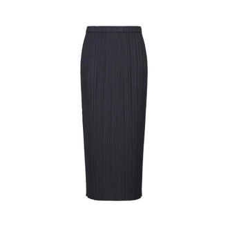 Issey Miyake New Colorful Basics 4 - female - Issey Miyake - Midi Skirts - Blue - XL - Skirts
