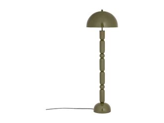 Vente-Unique Metal Mushroom Floor Lamp - D. 17.7 X H. 147 Cm - Glossy Khaki - ELDON