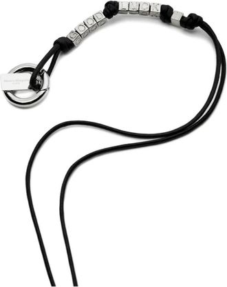 Maison Margiela Letters Keyring - Dames - Sleutelhangers & Tashangers - Zwart - ONE Size - Accessoires
