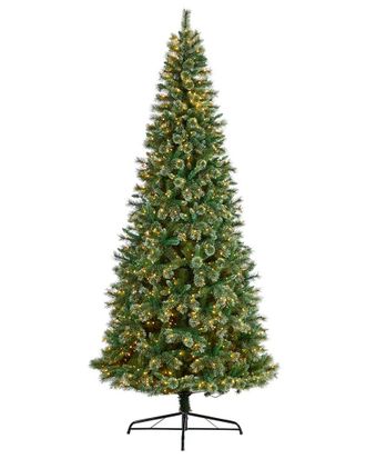 Nearly Natural 10Ft. Wisconsin Slim Snow Tip Pine Artificial Christmas Tree