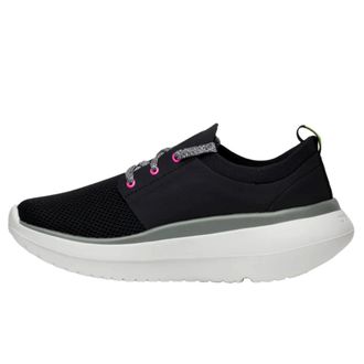 Oofos OOMY Stride White / Black 5077-WHTBLK Womens