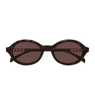 Gucci Gg 2153S Ovale Zonnebrillen - unisex - Zonnebrillen - Bruin - 51 MM - Accessoires