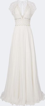 Jenny Packham Bridal Momento tulle and silk chiffon gown