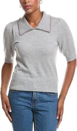 Autumn Cashmere Peter Pan Collar Cashmere Sweater