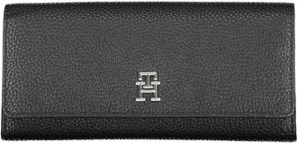 Tommy Hilfiger Polyethyleen Portemonnee - Dames - Portefeuilles - Zwart - ONE Size - Accessoires