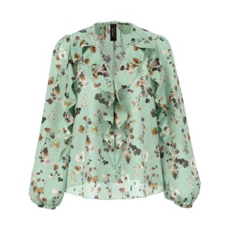 Marc Cain Dames, Blouses & Shirts, Groen, Maat: 3XL Poliester
