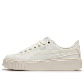 Puma (WMNS) PUMA Basket Platform Fringe White 399252-02