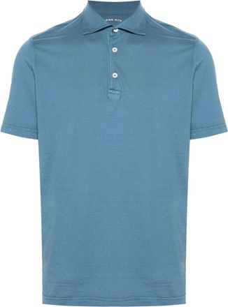 Fedeli Zero jersey polo shirt - men - Organic Cotton - 52 - Blue