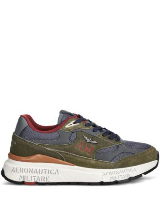 Aeronautica logo-appliqu&eacute;d sneakers - Verde