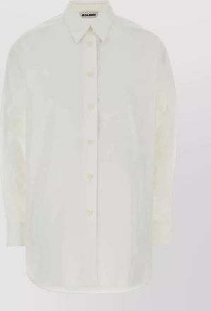 Jil Sander poplin oversize shirt buttoned cuffs long sleeves