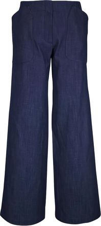 Zero + Maria Cornejo Jeans Eda con applicazione - Blu