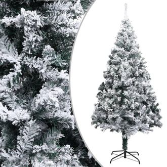 vidaXL Rbol De Navidad Artificial Verde Con Nieve 240 Cm Vidaxl