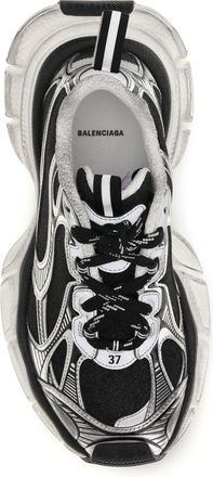 Balenciaga Womens Sneakers 3xl Black-Silver Upper Polyurethane Trainers Black/silver