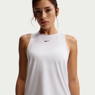 Nike Womens One Classic Dri-FIT Tank Top in White | FN2808-101