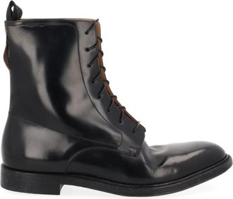 Maison Margiela Loved to Death Veterlaarzen - Heren - Veterlaarzen - Zwart - 40 EU - Leer - Schoenen