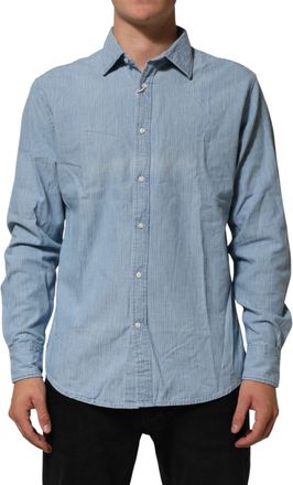 Deperlu Regular Fit Colla Long Sleeve Men Mens Shirt