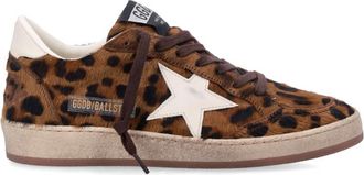 Golden Goose Brown Printed Star Sneakers