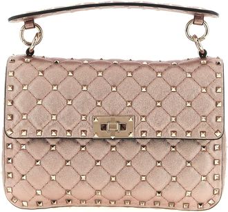 Valentino Garavani Rockstud Spike Borse A Spalla E Tracolla Rosa-Donna